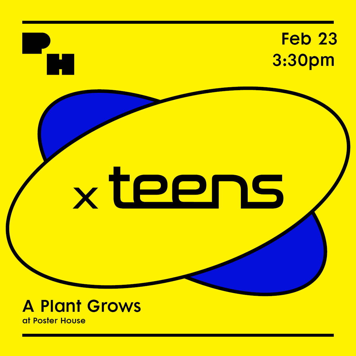 A digital image with black text detailing event information